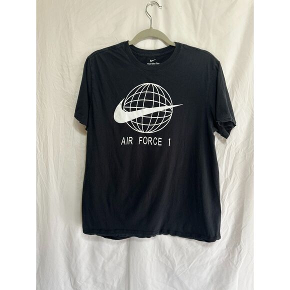 Nike Men's The Nike Tee Classic Air Force 1 Graphic Black Size M - Picture 1 of 3